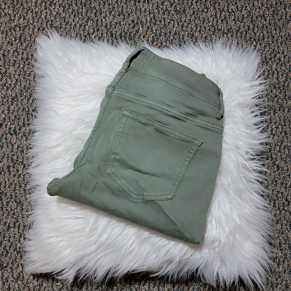 Maurices Khaki Army Green Stretch Jeggings Size Small - Picture 6 of 16